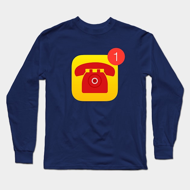 Bat phone notification Long Sleeve T-Shirt by LuksTEES